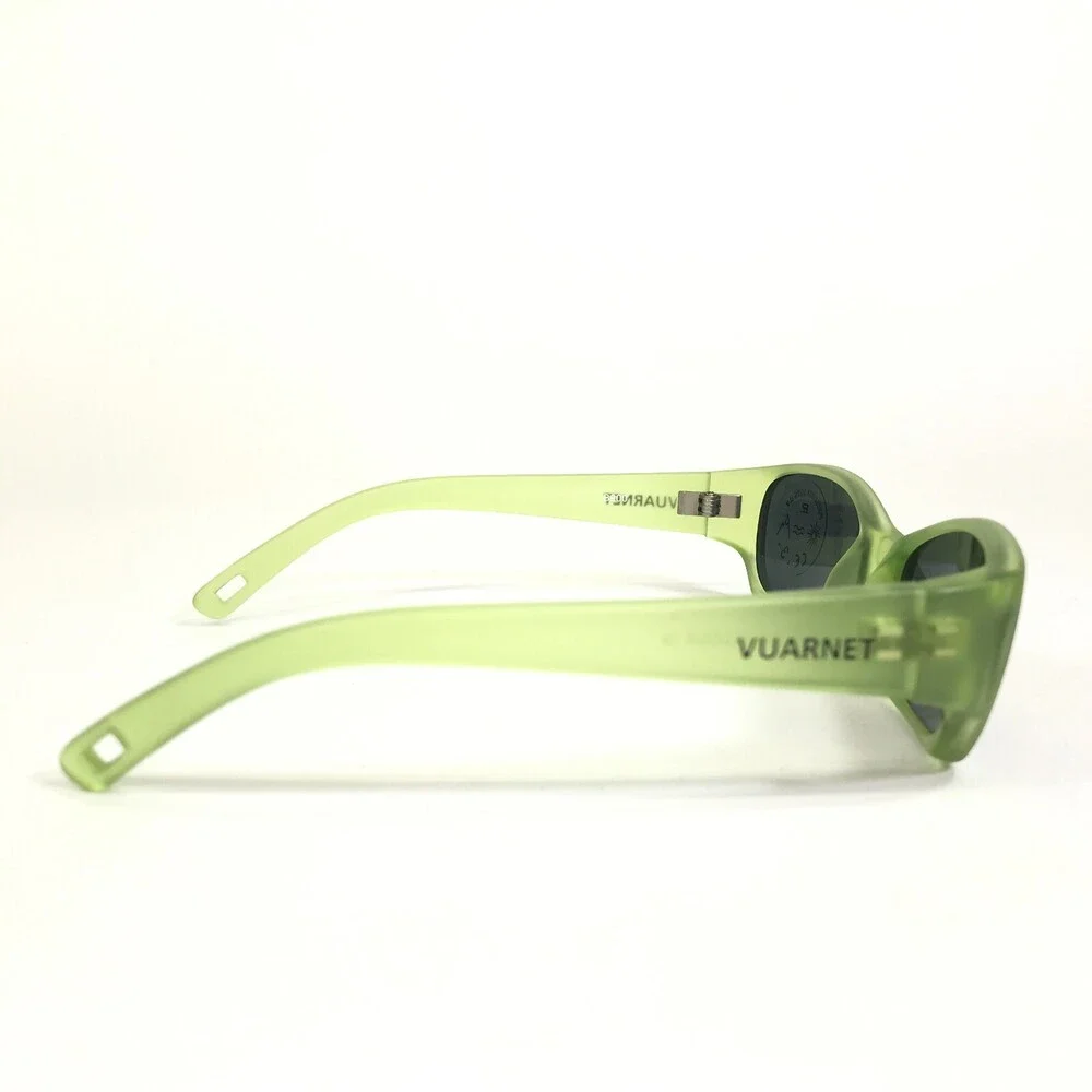 Vuarnet Kids Sunglasses B900 Matte Clear Green Frames with Blue Lenses